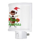 Christmas Football Player Cartoon Night Light (Left)