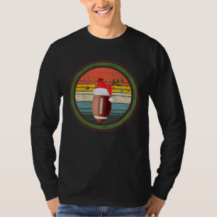 Christmas Football Player Game Day Reindeer Sports T-Shirt