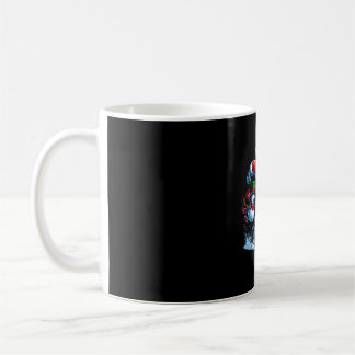 Christmas football santa playing football design coffee mug