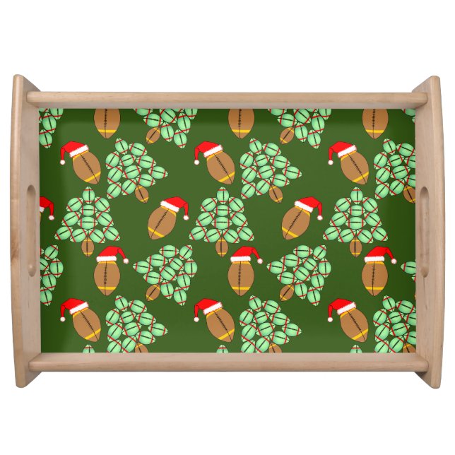 Christmas Football Serving Tray (Front)