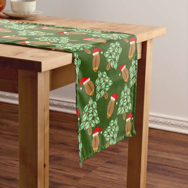 Christmas Football Short Table Runner (In Situ)