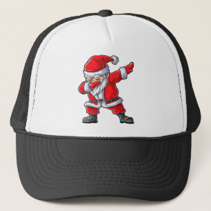 Christmas for Boys Dabbing Santa Girls Trucker Hat