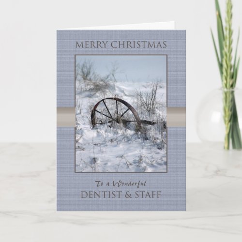 Christmas for Dentist and Staff Holiday Card