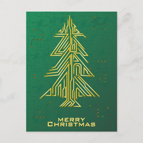 Christmas for Geeks Holiday Postcard