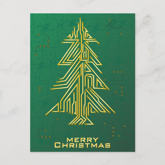 Christmas for Geeks Holiday Postcard (Front)