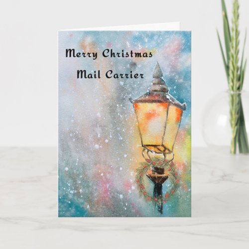 Christmas for Mail Carrier Northern Style Card