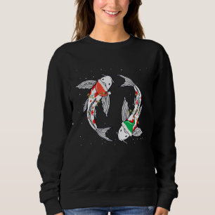 Christmas for men women kids Santa ELF Koi Fish Sweatshirt