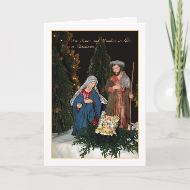 Christmas - For Sister and Brother-In-Law Holiday Card (Front)