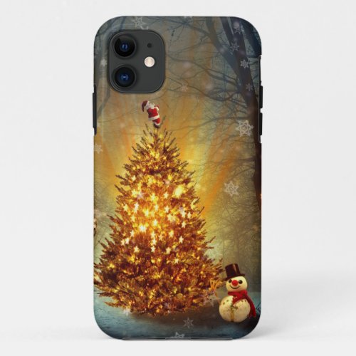 Christmas Forest                                  iPhone 11 Case