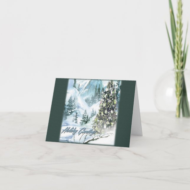Christmas Forest Note Card (Front)