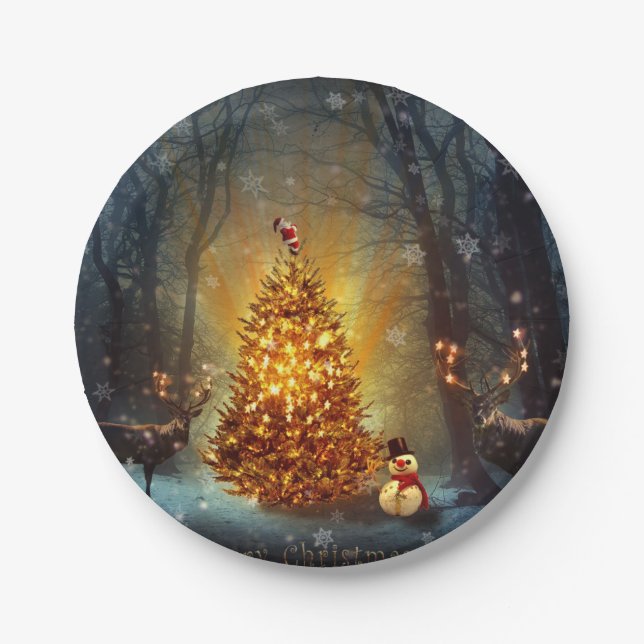 Christmas Forest                                 . Paper Plates (Front)