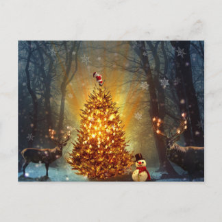 Christmas Forest                                 . Postcard