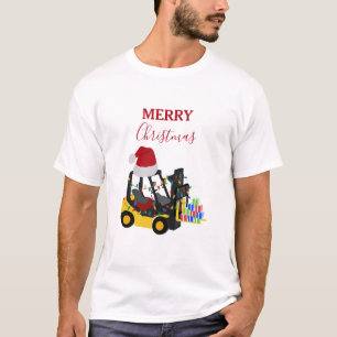 Christmas Forklift Truck T-Shirt