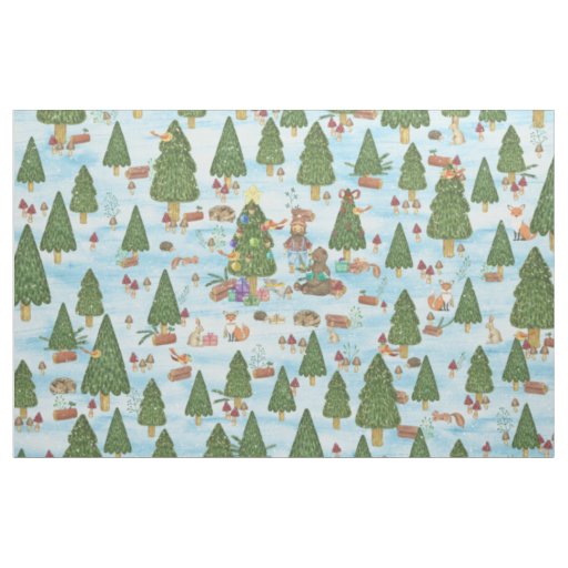 Christmas Forrest Fabric