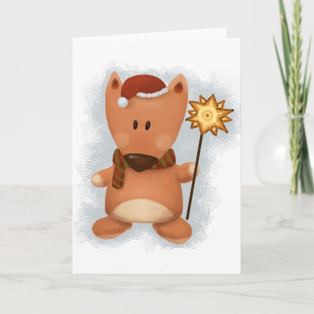 Christmas Fox Card (Front)