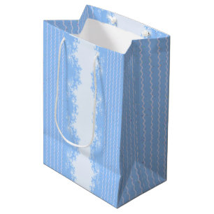 Christmas Fractal Pastel Blue Gift Bag