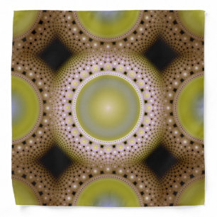 Christmas fractal pattern bandana