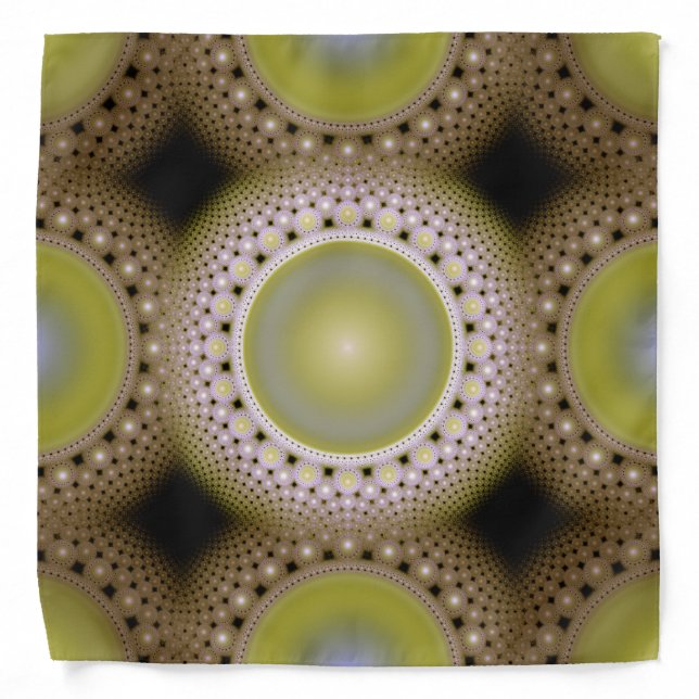 Christmas fractal pattern bandana (Front)