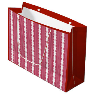 Christmas Fractal Peppermint Stripes Gift Bag