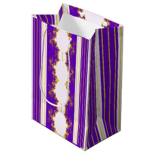 Christmas Fractal Purple Gift Bag