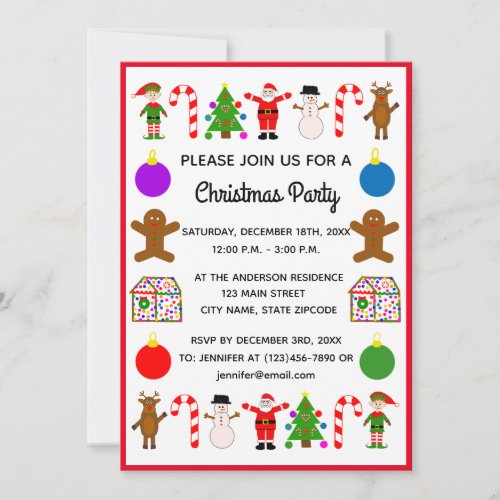 Christmas Frame 2 Invitation Card