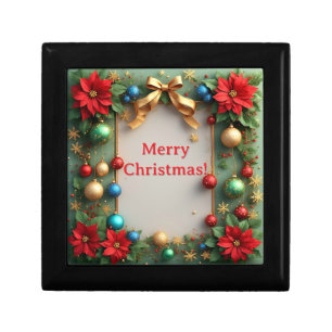 🌸 Christmas Frame Elegant Glow Home Style 🌸 Gift Box
