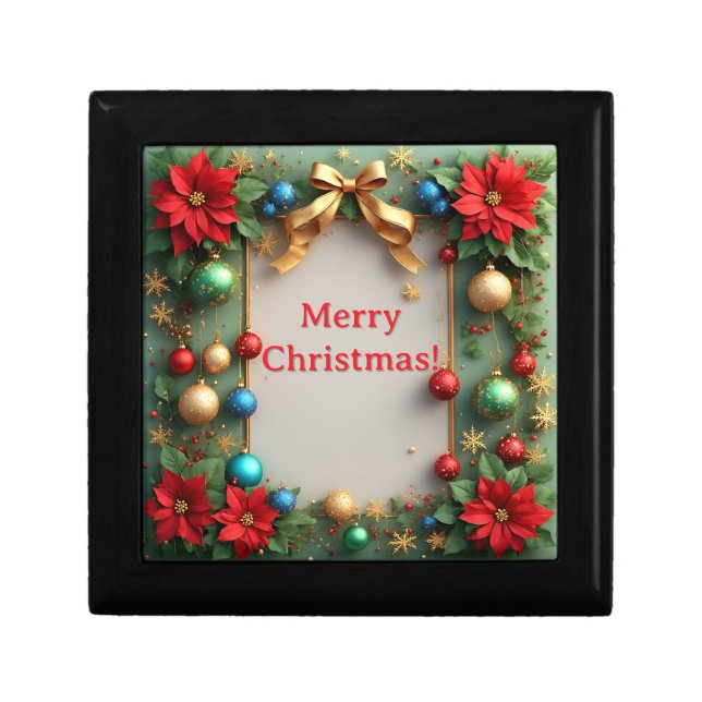 🌸 Christmas Frame Elegant Glow Home Style 🌸 Gift Box (Front)