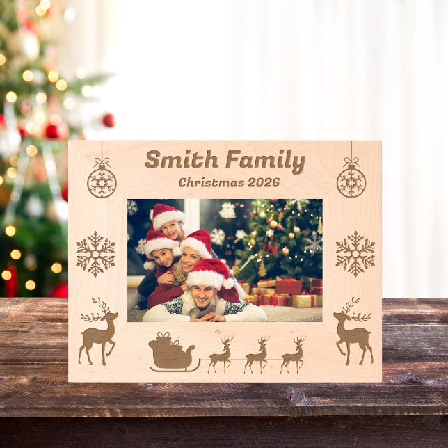 Christmas Frame - Family Photo Engraved Frames (Creator Uploaded)