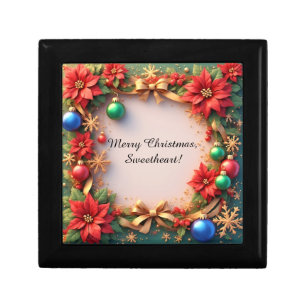 🌸Christmas Frame Festive Elegant Home Style Gift Box