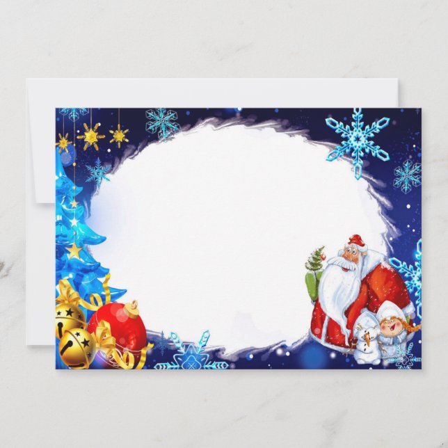 Christmas frame holiday card (Front)