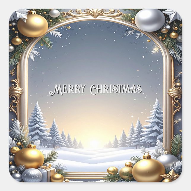 Christmas Frame Holiday Sticker (Front)
