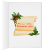 Christmas frame on dark wood (Inside (Right))