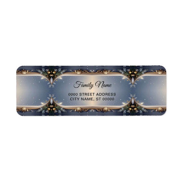 Christmas Frame Return Address Label (Front)