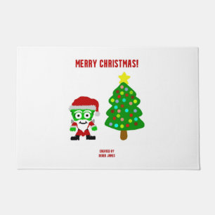 Christmas FrankenCheese Door Mat