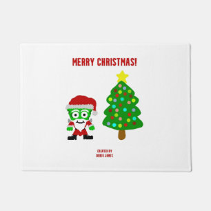 Christmas FrankenCheese Door Mat
