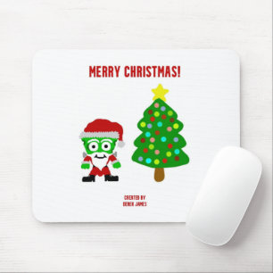 Christmas FrankenCheese Mouse Pad
