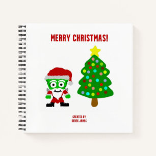 Christmas FrankenCheese Spiral Notebook