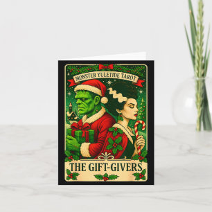 Christmas Frankenstein And Bride The Lovers Tarot Card