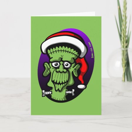 Christmas Frankenstein Holiday Card