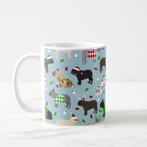 Christmas French Bulldog Coffee Mug