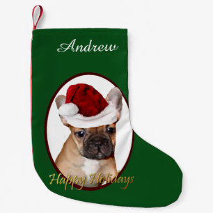 Christmas French Bulldog dog personalized stocking