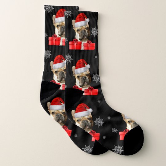 Christmas French Bulldog dog socks