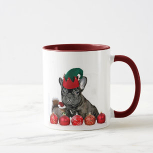 Christmas French Bulldog mug