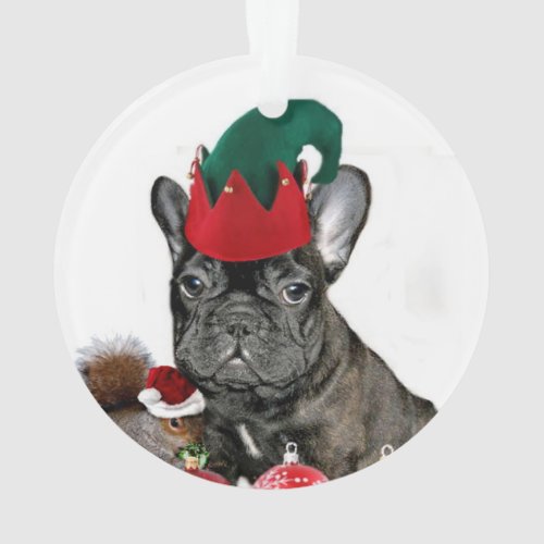 Christmas French Bulldog Ornament