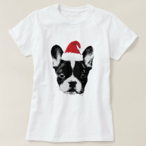 Christmas French Bulldog Santa Frenchie T-Shirt