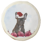 Christmas French Bulldog Sugar Cookie (Front)
