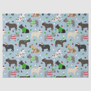 Christmas French Bulldog Tissue Paper