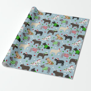 Christmas French Bulldog Wrapping Paper