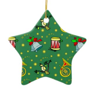 Christmas – French Horns & Magenta Drums ornament