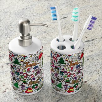 &quot;Christmas Frenzy&quot; — Toothbrush and Soap Set
